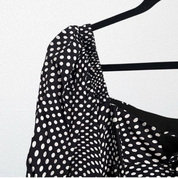 For Love & Lemons Kat Corset Top in Black & White Dot SZ XS - Picture 4 of 7